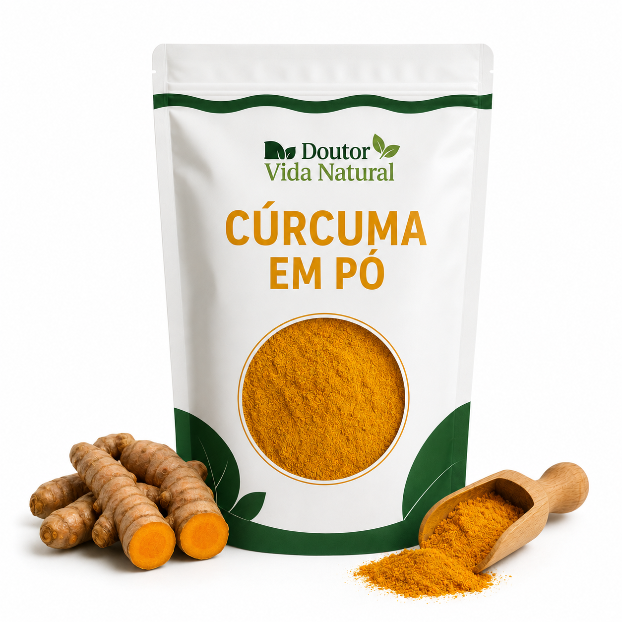 Curcuma em Pó (Açafrão) - 1Kg - P&P