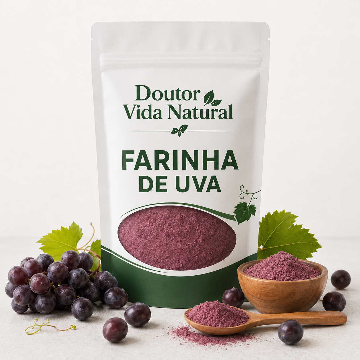 Farinha Pó Uva Premium 200 Gr 500 Gr 1Kg