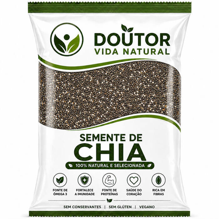 Semente de Chia 1kg Alimentação Saudável — Doutor Vida Natural