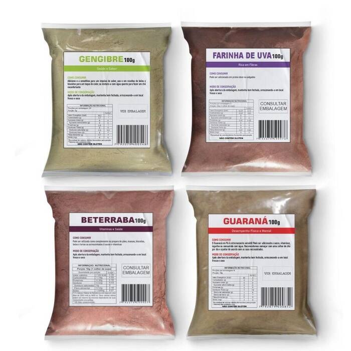 Gengibre, Guaraná, Farinha de Uva e Beterraba 400g (Super Pré - Treino Natural) — Doutor Vida Natural