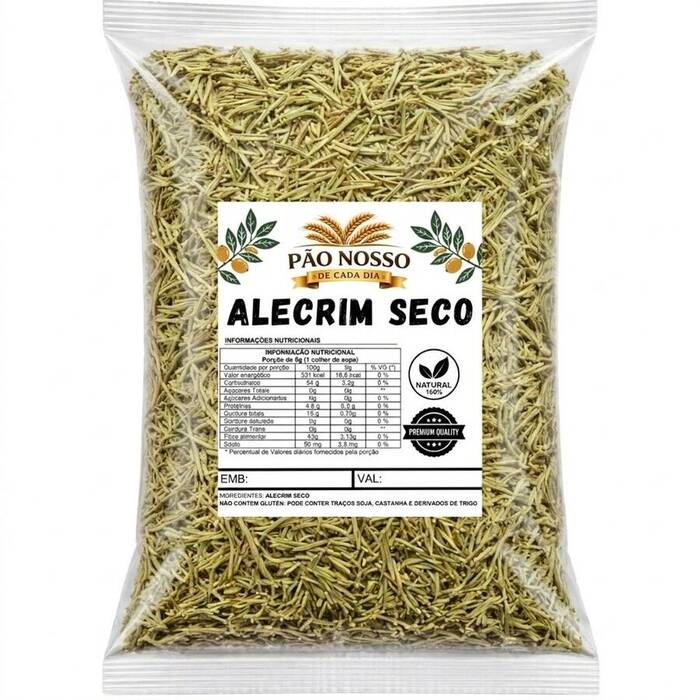 Alecrim Desidratado Seco 100% Natural 1KG - 500GR - 250GR