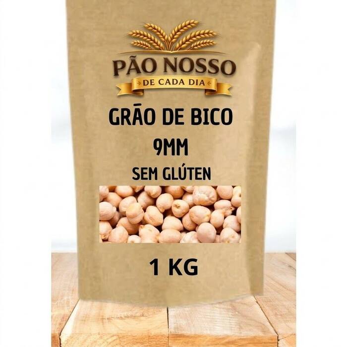 Grão De Bico 9 mm - 1 KG - Sem Glúten