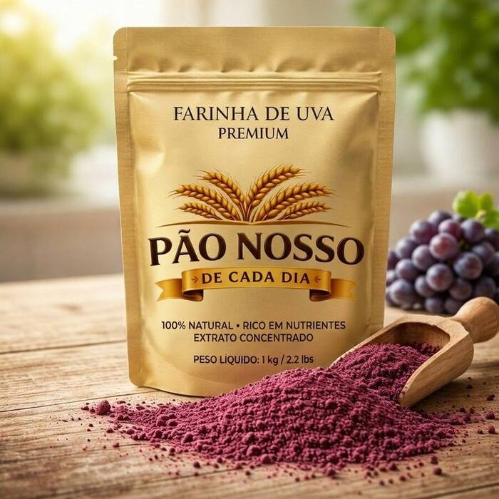 Farinha de uva Natural 100% Pura — Doutor Vida Natural
