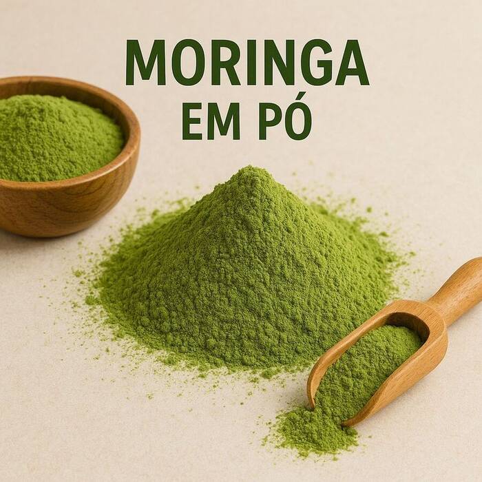 MORINGA EM PÓ 100% PURA PREMIUM — Doutor Vida Natural