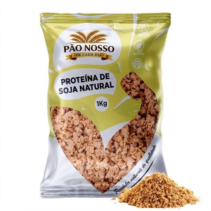 Proteína de Soja Míuda Natural 1Kg - P&P