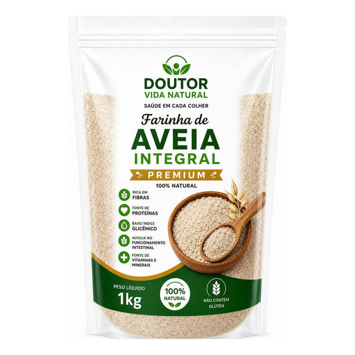 Farinha De Aveia Premium 100% Sem Glúten 1kg — Doutor Vida Natural